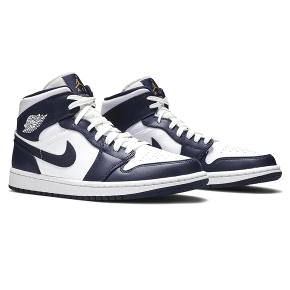 Nike Air Jordans 1 Mid “Obsidan” - Picture 1 of 9